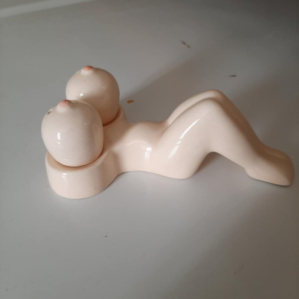 Vintage naked lady salt and pepper shakers